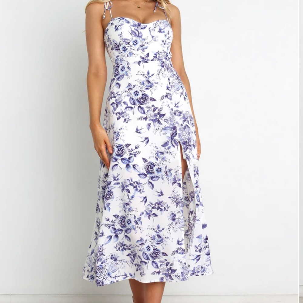 Petal & Pup AZELIA DRESS - BLUE FLORAL